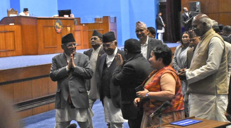 Prime Minister Pushpa Kamal Dahal Receives vote of confidence in HoR