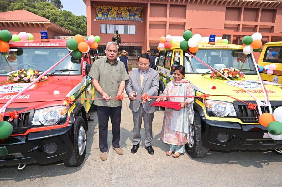 Indian Embassy gifts 35 Ambulances and 66 School Buses